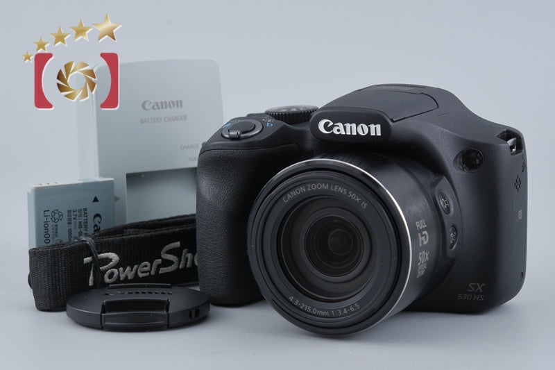 【中古】Canon キヤノン PowerShot SX530 HS ブラック コンパクトデジタルカメラ