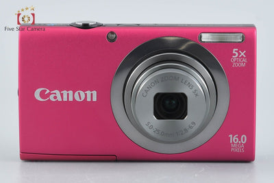 [Used] Canon PowerShot A2300 Red Compact Digital Camera