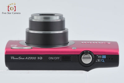 [Used] Canon PowerShot A2300 Red Compact Digital Camera