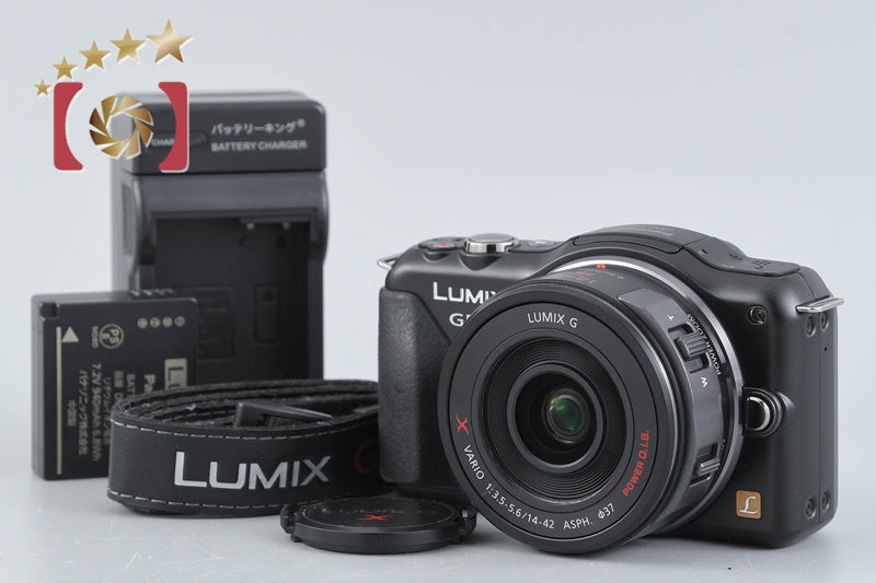 【中古】Panasonic パナソニック DMC-GF5X 14-42mm 電動ズームレンズキット エスプリブラック シャッター回数僅少