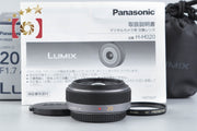 [Used] Panasonic LUMIX G 20mm f/1.7 ASPH. H-H020 with Original Box