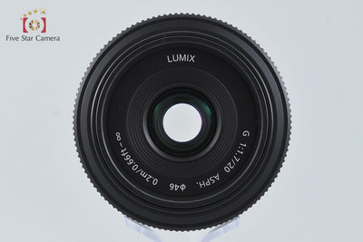[Used] Panasonic LUMIX G 20mm f/1.7 ASPH. H-H020 with Original Box