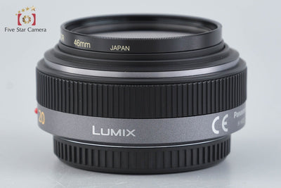 [Used] Panasonic LUMIX G 20mm f/1.7 ASPH. H-H020 with Original Box
