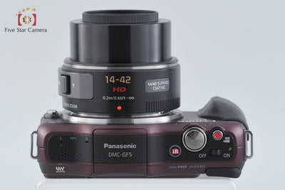 [Used] Panasonic LUMIX DMC-GF5 14-42mm Power Zoom Lens Kit Sensual Brown - Low Shutter Count