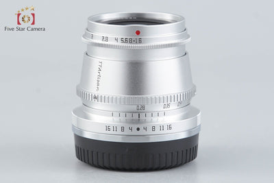 【中古】銘匠光学 TTArtisan 35mm f/1.4 シルバー 富士フイルムXマウント用
