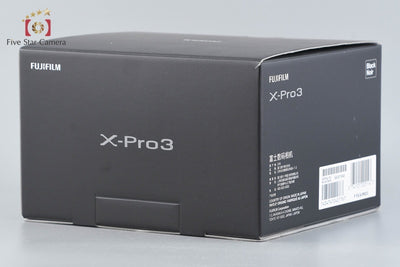 [Used] FUJIFILM X-Pro3 Black Mirrorless Interchangeable Lens Camera with Original Box