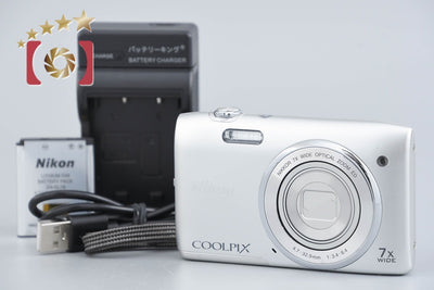 【中古】Nikon ニコン COOLPIX S3400 クリスタルシルバー コンパクトデジタルカメラ