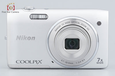 【中古】Nikon ニコン COOLPIX S3400 クリスタルシルバー コンパクトデジタルカメラ