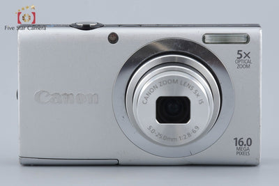 [Used] Canon PowerShot A2400 IS Silver Compact Digital Camera