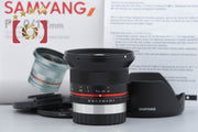 [Used] SAMYANG 12mm f/2 NCS CS for Fujifilm X-mount with original box