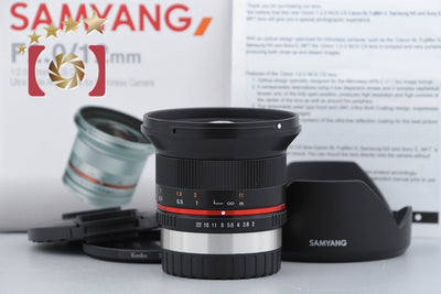 [Used] SAMYANG 12mm f/2 NCS CS for Fujifilm X-mount with original box