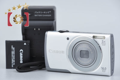 [Used] Canon PowerShot A3500 IS Silver Compact Digital Camera