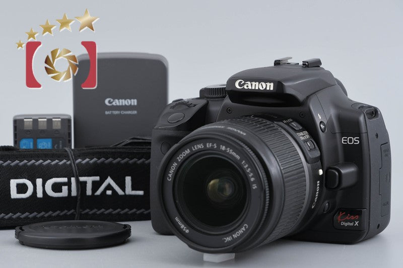 [Used] Canon EOS Kiss Digital X Black + EF-S 18-55mm f/3.5-5.6 IS