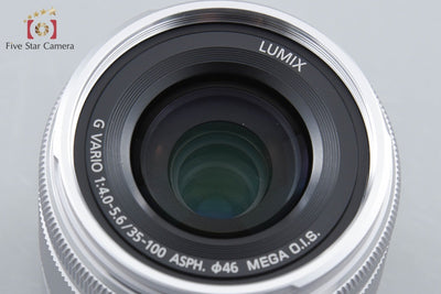 [Used] Panasonic LUMIX G VARIO 35-100mm f/4-5.6 ASPH. MEGA O.I.S. H-FS35100 Silver