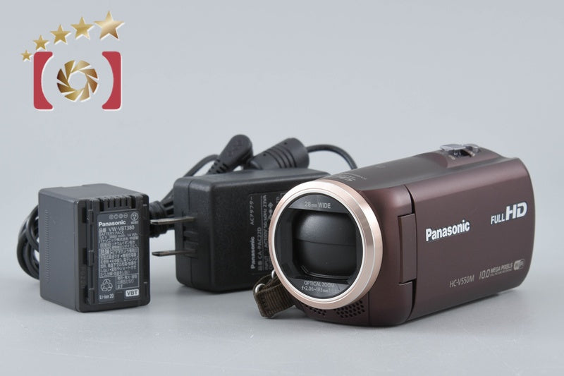 【中古】Panasonic パナソニック HC-V550M ブラウン デジタルハイビジョンビデオカメラ