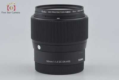 Used: SIGMA 56mm f/1.4 DC DN Contemporary Lens for Sony E-Mount with Original Box