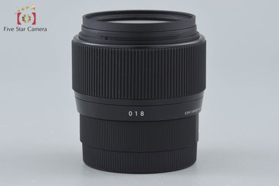 Used: SIGMA 56mm f/1.4 DC DN Contemporary Lens for Sony E-Mount with Original Box