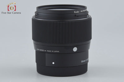 Used: SIGMA 56mm f/1.4 DC DN Contemporary Lens for Sony E-Mount with Original Box