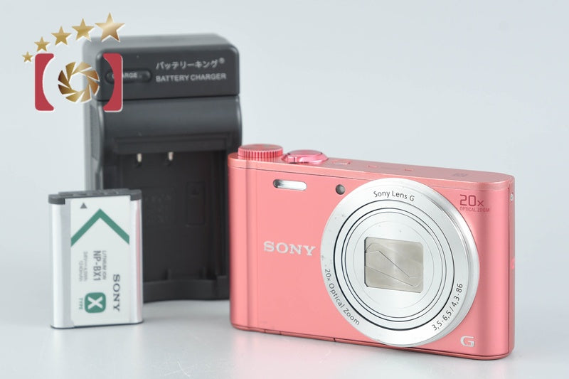 Used: SONY Cyber-shot DSC-WX350 Pink Compact Digital Camera Multi-Language Support