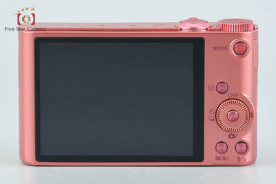 Used: SONY Cyber-shot DSC-WX350 Pink Compact Digital Camera Multi-Language Support