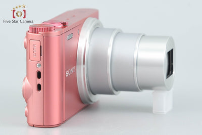 Used: SONY Cyber-shot DSC-WX350 Pink Compact Digital Camera Multi-Language Support
