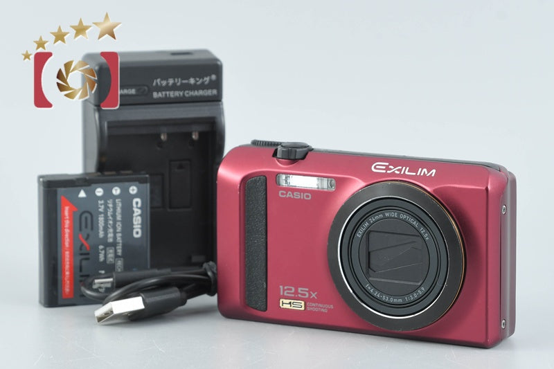 [Used] CASIO Casio HIGH SPEED EXILIM EX-ZR300 Red Compact Digital Camera