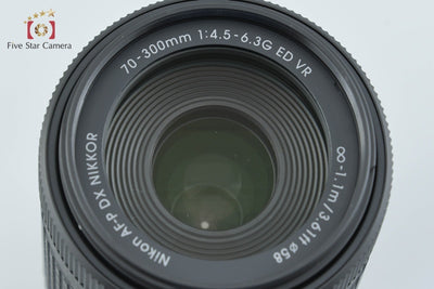 Used: Nikon AF-P DX NIKKOR 70-300mm f/4.5-6.3 G ED VR