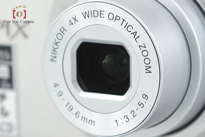[Used] Nikon COOLPIX S4000 Shiny Silver Compact Digital Camera