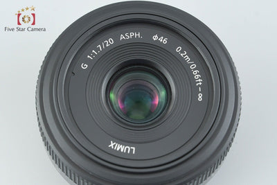 Used Panasonic LUMIX G 20mm f/1.7 ASPH. H-H020