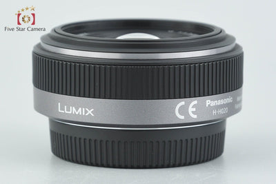 Used Panasonic LUMIX G 20mm f/1.7 ASPH. H-H020