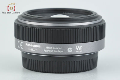 Used Panasonic LUMIX G 20mm f/1.7 ASPH. H-H020