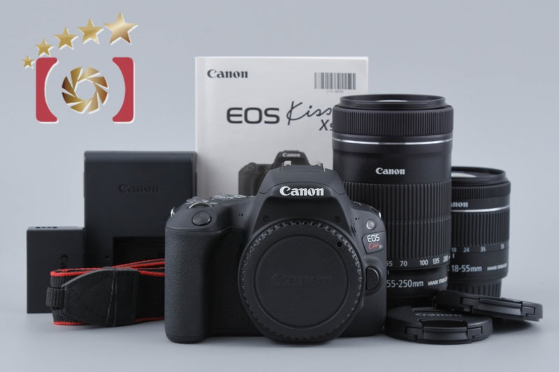 中古】Canon キヤノン EOS Kiss X9 ダブルズームキット ブラック 中古】Canon キヤノン EOS Kiss X9 ダブルズームキット ブラック