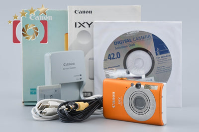 [Used] Canon IXY Digital 110 IS Orange Compact Digital Camera with Original Box