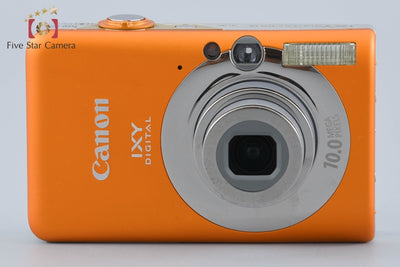 [Used] Canon IXY Digital 110 IS Orange Compact Digital Camera with Original Box
