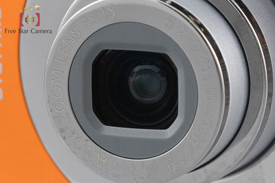 [Used] Canon IXY Digital 110 IS Orange Compact Digital Camera with Original Box
