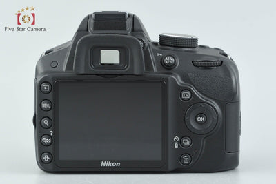 [Used] Nikon D3200 Double Zoom Kit Black