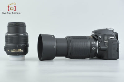 [Used] Nikon D3200 Double Zoom Kit Black