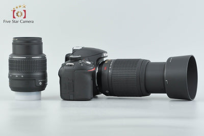 [Used] Nikon D3200 Double Zoom Kit Black