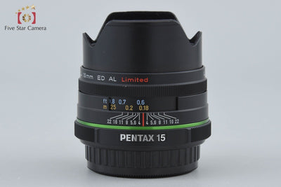 [Used] PENTAX Pentax SMC DA 15mm f/4 ED AL Limited