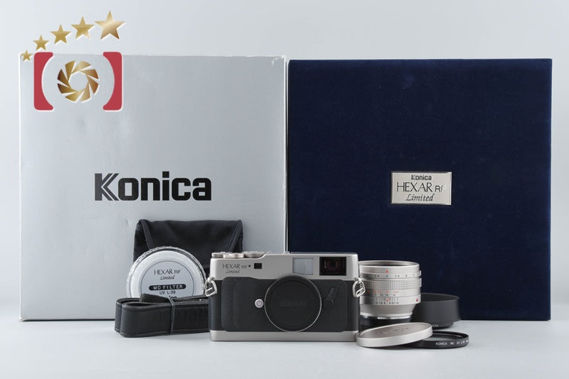 【中古】Konica コニカ HEXAR RF Limited + M-HEXANON 50mm f/1.2 Limited 元箱付き 2026.4月 オーバーホール済み