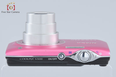 [Used] Nikon COOLPIX S3100 Fresh Pink Compact Digital Camera