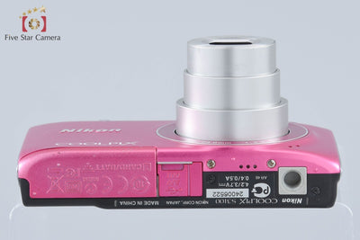 [Used] Nikon COOLPIX S3100 Fresh Pink Compact Digital Camera