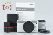 【中古】Canon キヤノン EOS M100 EF-M 15-45 IS STM レンズキット ホワイト