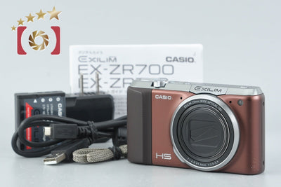【中古】CASIO カシオ HIGH SPEED EXILIM EX-ZR700 ブラウン コンパクトデジタルカメラ