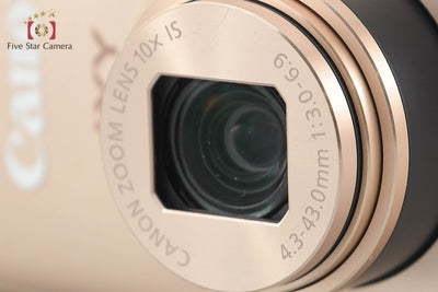 【中古】Canon キヤノン IXY 610F ゴールド コンパクトデジタルカメラ