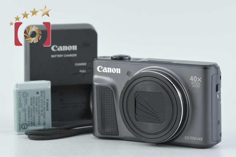【中古】Canon キヤノン PowerShot SX720 HS ブラック コンパクトデジタルカメラ