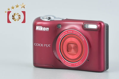 【中古】Nikon ニコン COOLPIX L30 レッド コンパクトデジタルカメラ