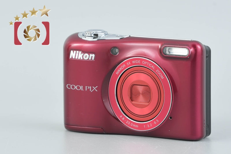 【中古】Nikon ニコン COOLPIX L30 レッド コンパクトデジタルカメラ