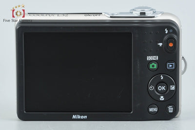 【中古】Nikon ニコン COOLPIX L32 シルバー コンパクトデジタルカメラ