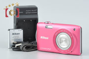 【中古】Nikon ニコン COOLPIX S3300 ストロベリーピンク コンパクトデジタルカメラ
